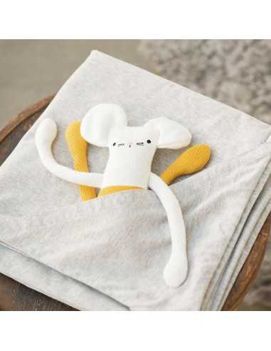 Manta ligera Joolz gris | Algodón orgánico GOTS