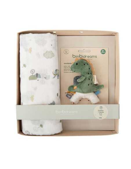 Set regalo muselina y mordedor Bimbidreams | Natural y práctico