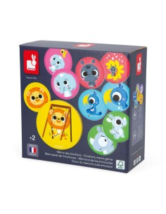 Memoria de las emociones Janod, juego educativo para niños