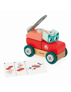 Coche Gato de Bricolaje Brico'Kids Janod – juguete de construcción para niños