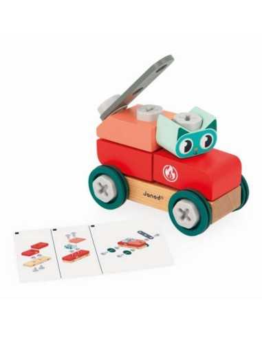Coche Gato de Bricolaje Brico'Kids Janod – juguete de construcción para niños