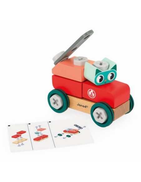 Coche Gato de Bricolaje Brico'Kids Janod – juguete de construcción para niños