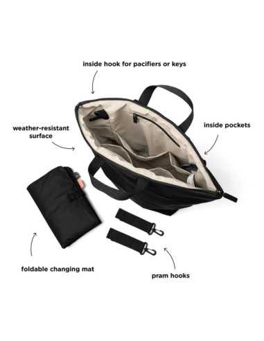 Comprar Mochila cambiador Negro de Done by Deer | Tiendas en Madrid