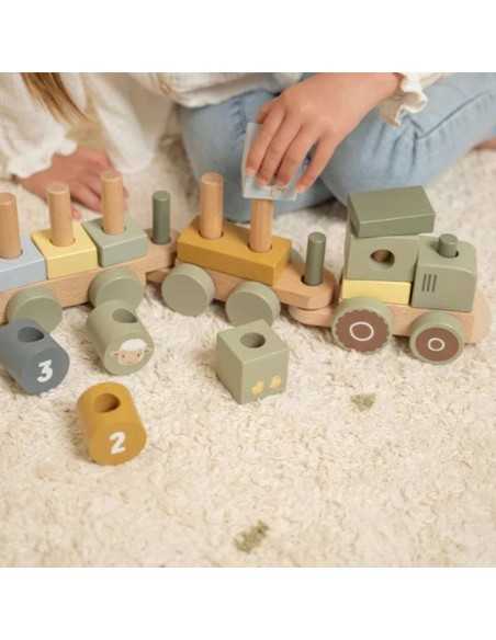 Tractor Apilable de Madera Little Dutch | Tiendas Madrid