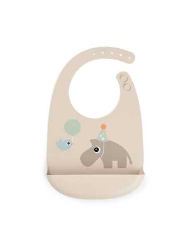 Babero de silicona bebé con recoge-migas