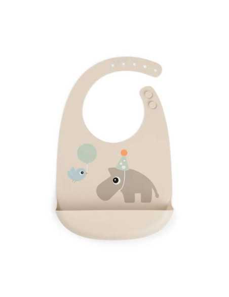 Babero de silicona bebé con recoge-migas