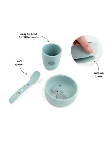 Set Stick & Stay Done by Deer | Vajilla BLW Silicona Bebé