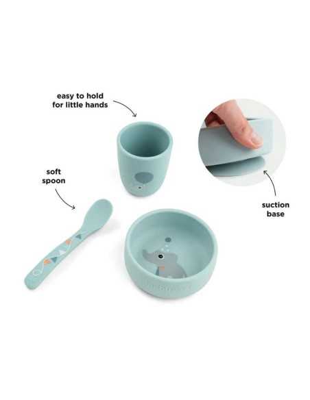 Set Stick & Stay Done by Deer | Vajilla BLW Silicona Bebé