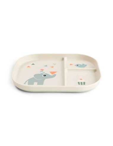 Plato infantil con compartimentos antideslizante Plato infantil con compartimentos antideslizante