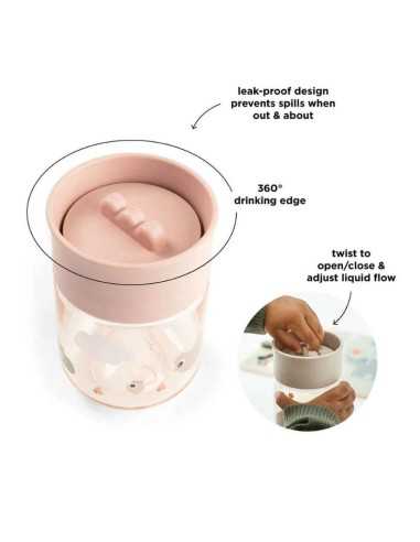 Taza de aprendizaje para bebé | Antigoteo 260 ml