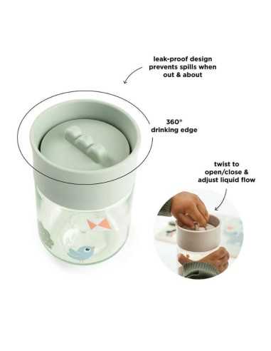 Taza de aprendizaje para bebé | Antigoteo 260 ml
