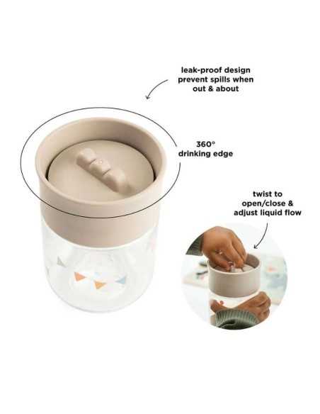 Taza de aprendizaje para bebé | Antigoteo 260 ml