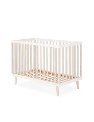 Cuna modelo Mencía de Micuna 120x60 cm color Blanco Madera