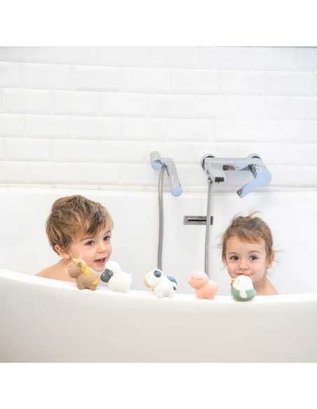 Set 5 Juguetes de Baño Granja Saro | Sin Agujeros