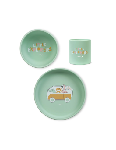 Set Alimentación Silicona Foodie Saro