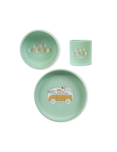 Set Alimentación Silicona Foodie Saro