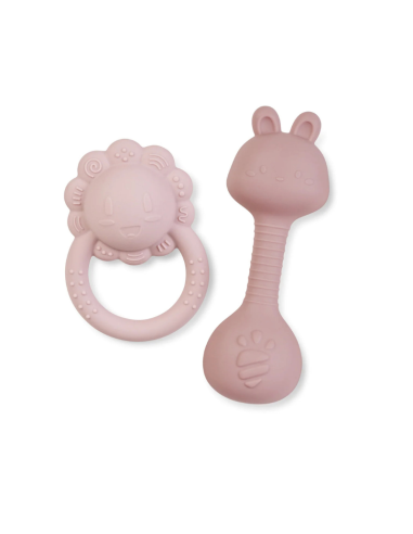 Alivia las encías de tu bebé con este set de mordedores Saro