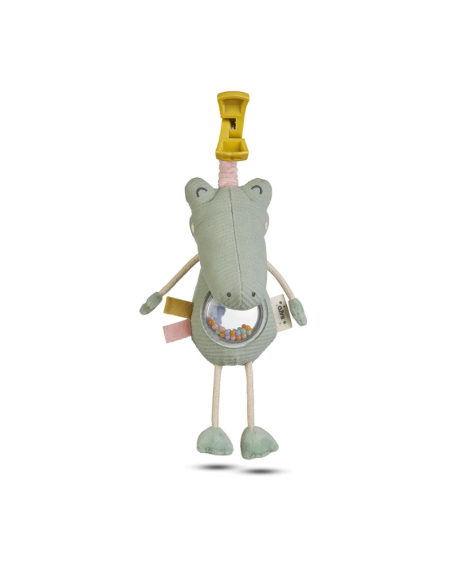 Sonajero Pinza Jungle Party Cocodrilo Saro