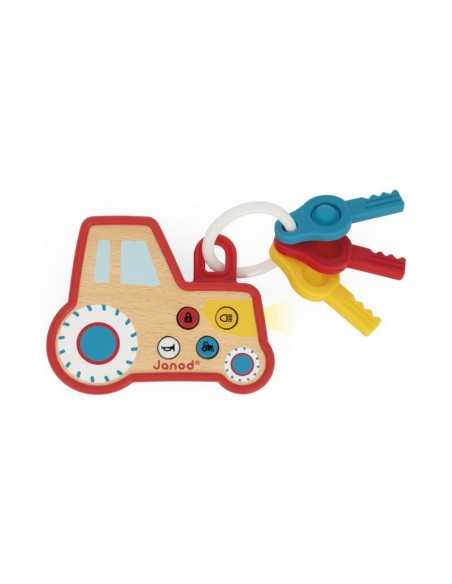 Llaves infantiles con luz, sonidos y pop-it sensorial