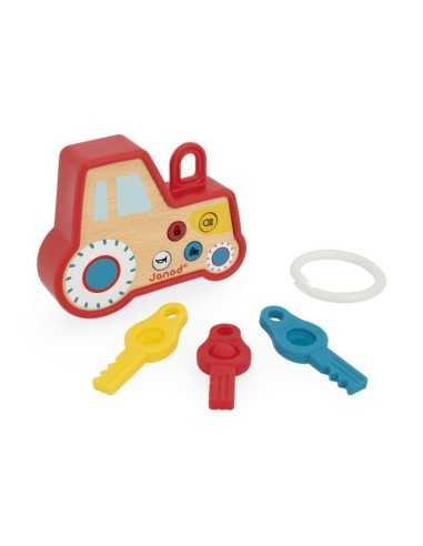 Llaves infantiles con luz, sonidos y pop-it sensorial