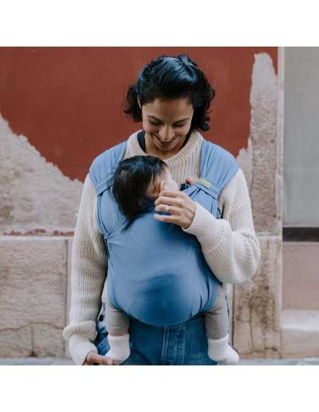 Boba Bliss | Fular preanudado tipo mochila para recién nacido