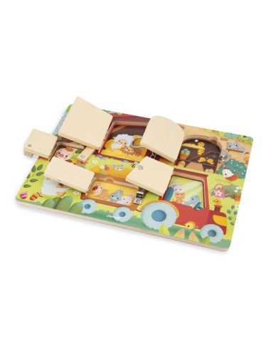 Juego Montessori de cerraduras para niños a partir de 3 años