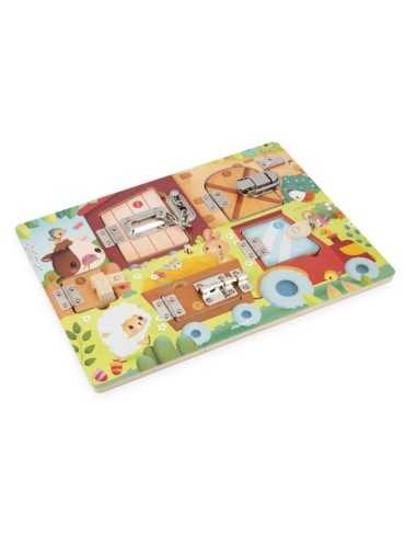 Juego Montessori de cerraduras para niños a partir de 3 años