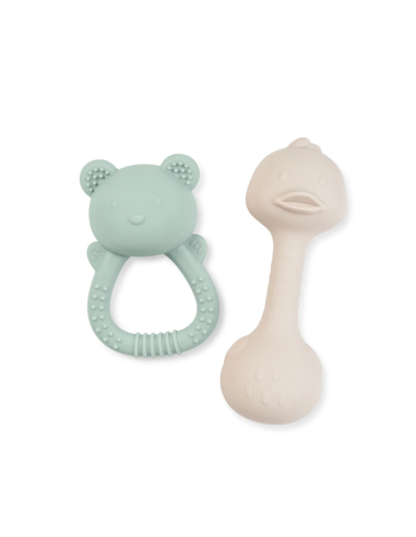 Alivia las encías de tu bebé con este set de mordedores Saro