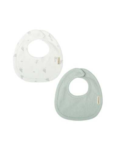 Pack 2 Baberos Blue Sky Bimbidreams de Bambú y Algodón