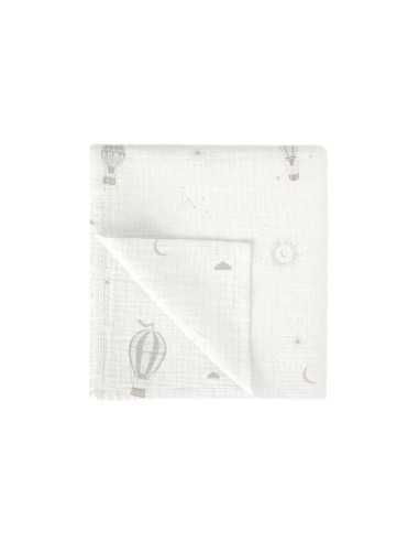 Muselina Bambú Blue Sky Bimbidreams para Bebé