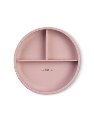 Plato de silicona con ventosa para bebé y BLW de Saro