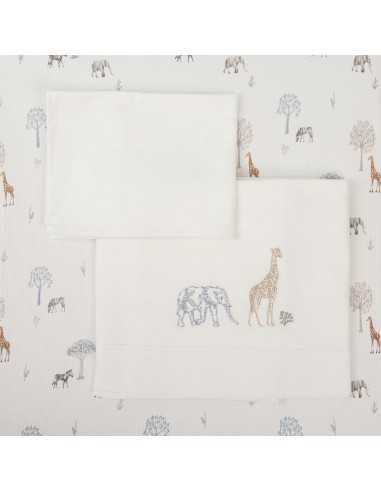 Juego de sábanas de cuna 60x120 Tanzania de Bimbidreams
