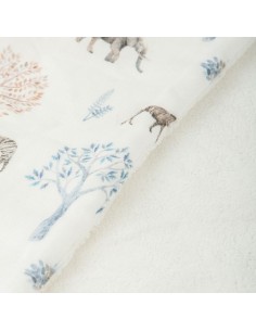 Manta de microfibra Tanzania de Bimbidreams con estampado de animales