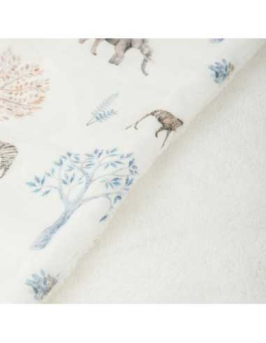 Manta de microfibra Tanzania de Bimbidreams con estampado de animales