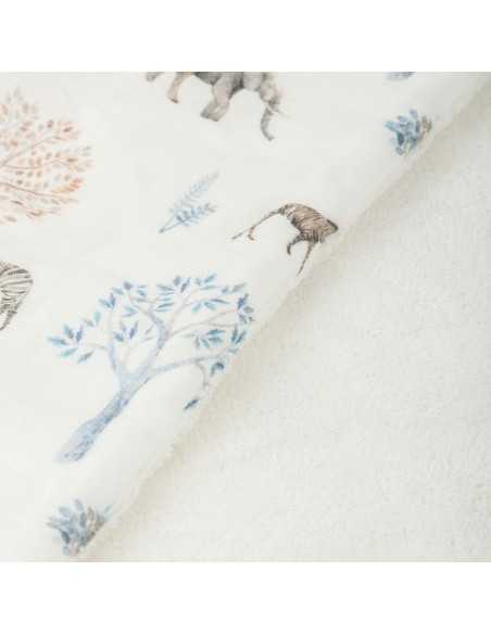 Manta de microfibra Tanzania de Bimbidreams con estampado de animales