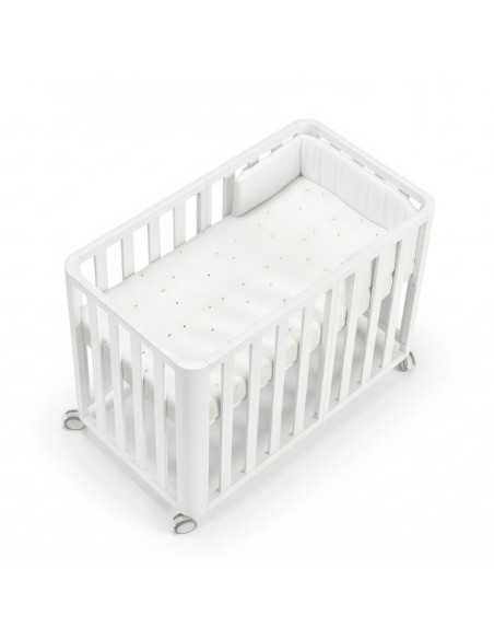 cuna doco plus blanca bebe cotinfant con textil sena blanco