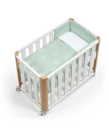 minicuna doco sleeping con textil tipi verde