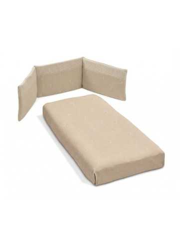 Colcha + Protector Cotinfant 120 x 60 cm silva camel