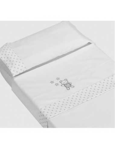 Juego sabanas 2 Piezas para cuna Doco Sleeping Bear Gris (120 x 60 cm) | Cotinfant