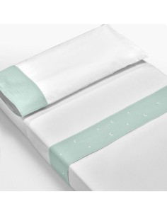 juego 2 sabanas cuna cotinfant sena verde menta
