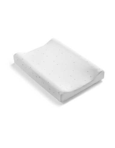 Funda para colchoneta de cambiador de cómoda Cotinfant Sena Blanco y arena