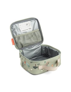 bolsa comida infantil verde uso niño 2