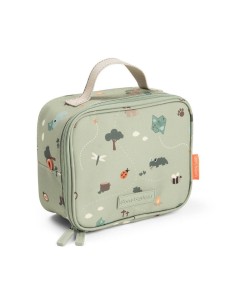 bolsa comida infantil verde uso niño