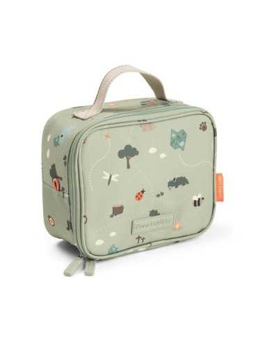 bolsa comida infantil verde uso niño