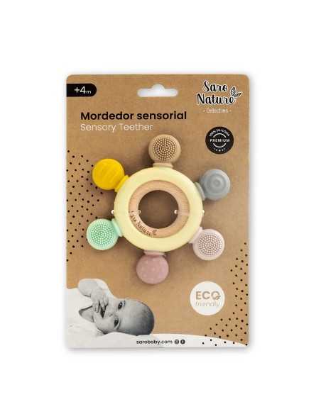 Mordedor sensorial Saro | Madera y silicona