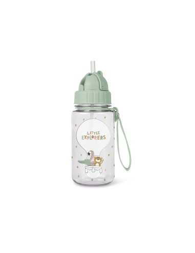 Botella infantil Tritán 400 ml | Pajita y colgador Botella infantil Tritán 400 ml | Pajita y colgador