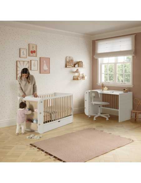 Cuna evolutiva Micuna Salónica 120x60 | Colecho, sofá y escritorio
