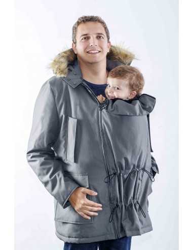 Abrigo de Porteo para padres Wallaby 2.0 Bandicoot (Gris y Negro)