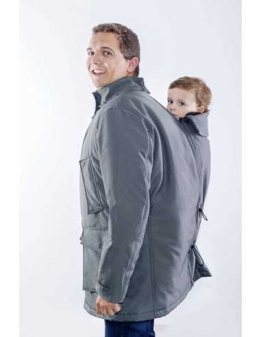 Abrigo de Porteo para padres Wallaby 2.0 Bandicoot (Gris y Negro)