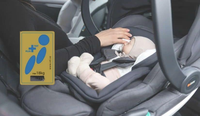 que es el sello Plus Test mayor garantía de seguridad en una silla coche para bebés